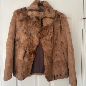 Beautiful, Vintage, like new-  Genuine Rabbit fur coat. Size Medium.